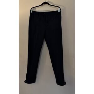 Lanvin NWT Button Hem Navy Blue Pants